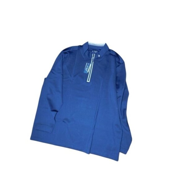 Penguin Size 4X Men's Long Sleeve Navy Blue Pullover Golf NWT $99 - Picture 1 of 2